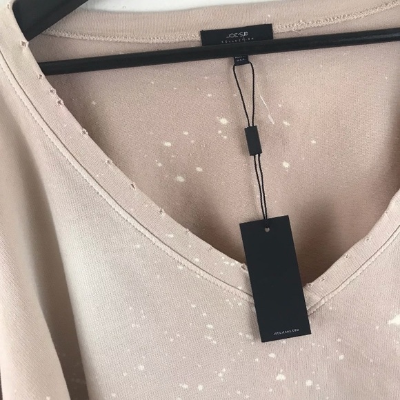 Joe’s Jeans Cropped Top Bell Sleeves Light Wash XL - Picture 3 of 8